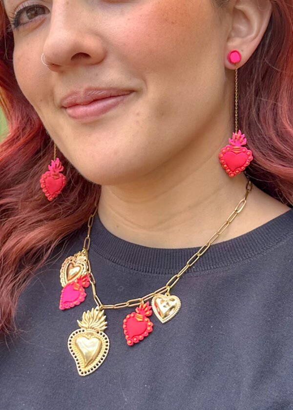 Aretes  Sagrado Corazón