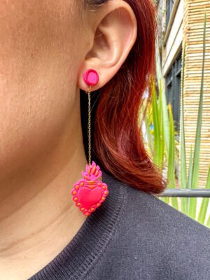 Aretes  Sagrado Corazón