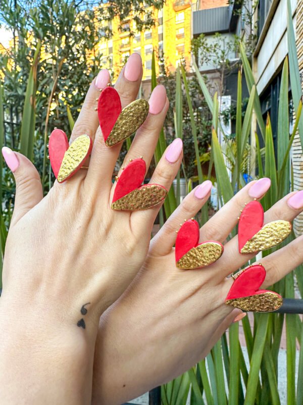 Anillo Corazón Dorado