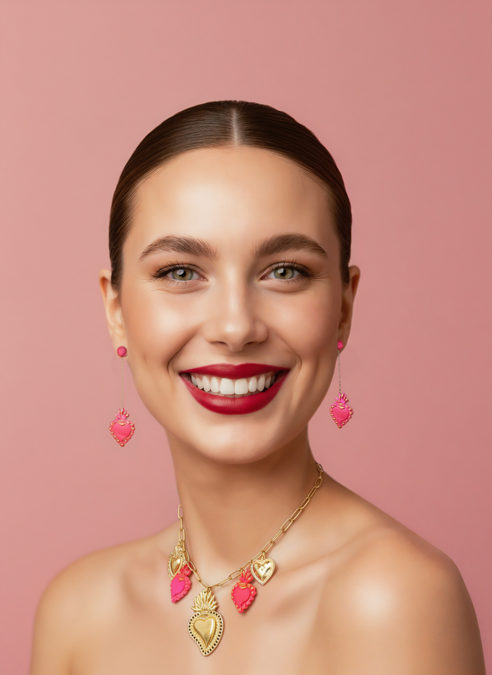 Aretes  Sagrado Corazón