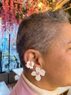 Aretes Flor Serena mini