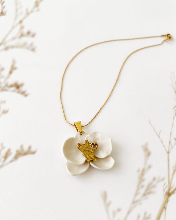 Collar orquídea