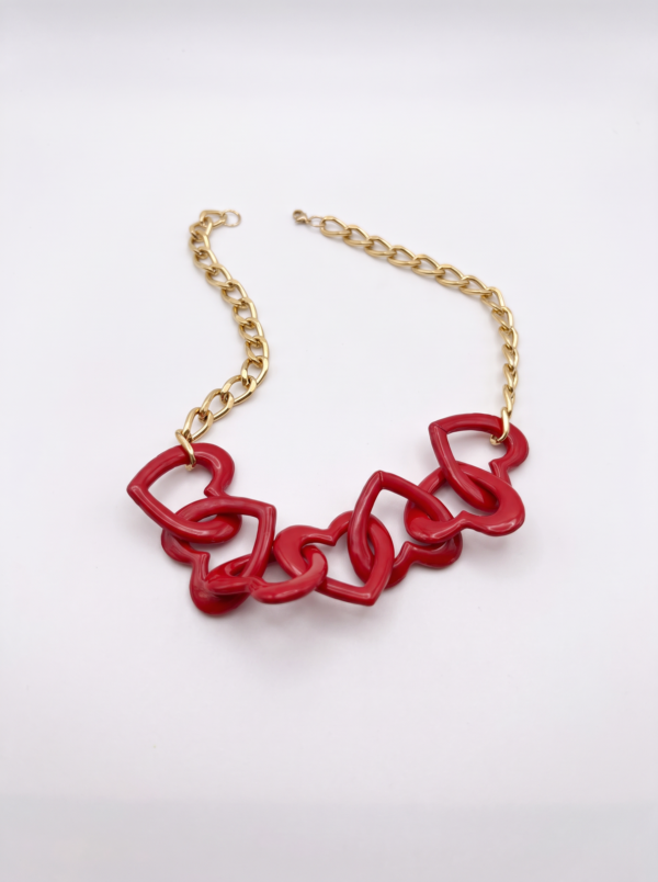 Collar Corazón entrelazado